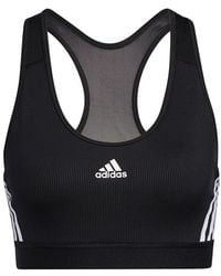 adidas - (Wmns) Believe This 3-Stripes Medium Support Rib Bra Asia Sizing - Lyst