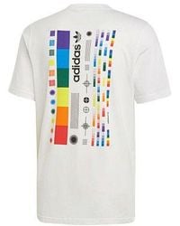 adidas - Originals Spectrum Tee Round Neck Casual Sports Alphabet Short Sleeve - Lyst
