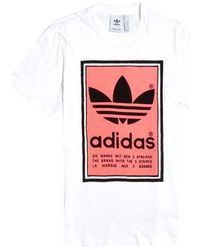 adidas - Originals Filled Label Logo Printing Short Sleeve - Lyst