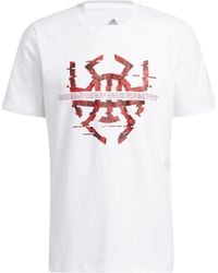 adidas - Basketball Series Spida Logo Printing Sports Short Sleeve T-Shirt - Lyst