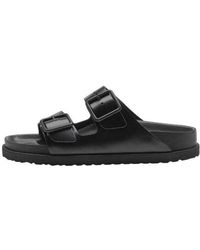 Birkenstock - Arizona Double-buckle Slip-on Leather Sandals - Lyst