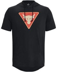 Under Armour - Project Rock Terry Short Sleeve Hoodie - Lyst