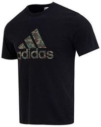adidas - Camo Short Sleeve T-Shirt - Lyst