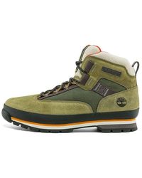 Timberland - Euro Hiker Leather And Fabric Hiker - Lyst