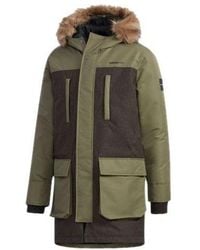 adidas - Neo M Strt Down Prk Sports Hooded Stay Warm Down Jacket Khaki - Lyst