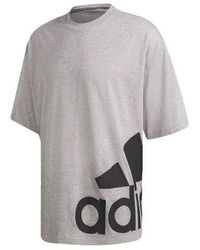 adidas - M Mh Boxbos Tee Logo Printing Training Sports Round Neck Short Sleeve - Lyst