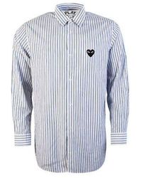 COMME DES GARÇONS PLAY - (Wmns) Striped Shirt Emblem - Lyst