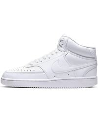Nike - (Wmns) Court Vision Mid 'Triple' - Lyst