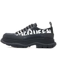 McQueen - Graffiti Tread Slick Lace Up Shoes - Lyst