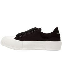 McQueen - Deck Plimsoll Lace-Up Trainers - Lyst
