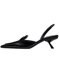 Prada - (Wmns) Brushed Leather Slingback Pumps - Lyst