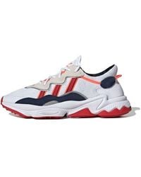 adidas - Ozweego 'white Collegiate Navy Scarlet' - Lyst