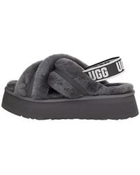 UGG - (Wmns) Disco Cross Slide 'Charcoal' - Lyst
