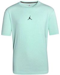 Nike - Solid Color Logo Round Neck Pullover Short Sleeve Mint T-Shirt - Lyst