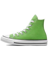 Converse - Chuck Taylor All Star High-top Canvas Shoes Green - Lyst