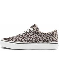 Vans - Doheny Low Tops Casual Skateboarding Shoes Leopard Print - Lyst
