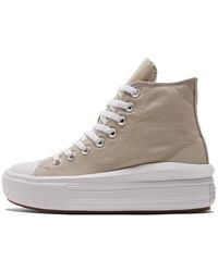 Converse - (Wmns) Chuck Taylor All Star Move Platform High 'Beach Stone' - Lyst