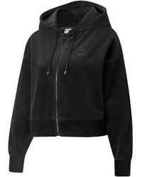PUMA - Casual Embroidered Zipper Short Hooded Jacket - Lyst