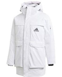 adidas - Full-Length Zipper Cardigan Multiple Pockets Down Jacket Couple Style - Lyst