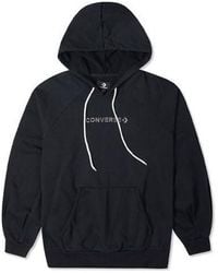 Converse - (Wmns) Logo Embroidered Loose Knit Hoodie - Lyst