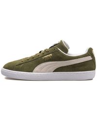 PUMA - Suede Classic Low Top Board Shoes Green - Lyst