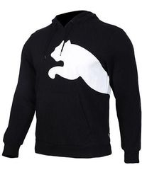 PUMA - Logo Knitting Hooded Fleece - Lyst