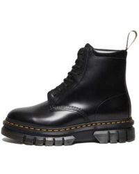 Dr. Martens - Rikard Smooth Leather Platform Lace Up Boots - Lyst