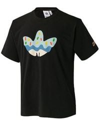 adidas - Originals X Melting Sadness Crossover Funny Logo Printing Round Neck Short Sleeve T-Shirt - Lyst