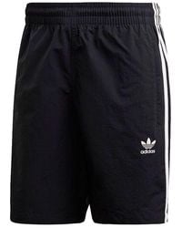adidas - Originals 3-Stripes Swim Sports Causual Ventilate Stripe Short Pant - Lyst