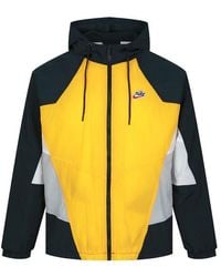 Nike Sportswear Heritage Essentials Windrunner Hooded Jacket in Yellow for Men Lyst UK