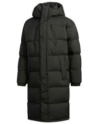adidas - Puffy Long Down Stay Warm Outdoor Sports Hooded Down Jacket - Lyst