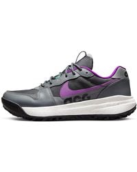 Nike - Acg Lowcate 'smoke Grey Vivid Purple' Dx2256-002 Trainers Shoes Uk 8 - Lyst