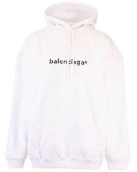 Balenciaga - (Wmns) Logo Printing Hoodie - Lyst