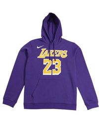 Nike - Nba Lakers Lebron James Basketball Sports Fleece Lined Pullover - Lyst