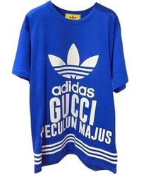 Gucci - (Wmns) X Adidas Oversized Cotton Jersey Short Sleeve T-Shirt - Lyst