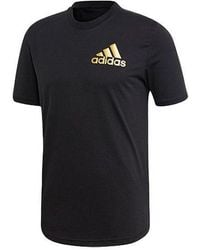 adidas - Training Sports Solid Color Short Sleeve - Lyst