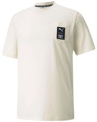 PUMA - X First Mile Crossover Pocket Small Label Solid Color Sports Short Sleeve - Lyst