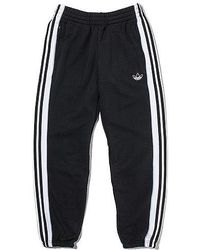 adidas - Originals 3-Stripe Panel Sweatpants Logo - Lyst