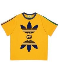 Gucci - X Adidas Cotton Jersey T-Shirt - Lyst