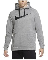 Nike - Therma Pullover Swoosh Training Hoodie 'Dark Heather' - Lyst