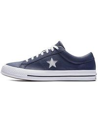 Converse - One Star Perforated Leather Low Top - Lyst