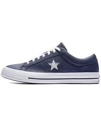 Converse - One Star Perforated Leather Low Top - Lyst