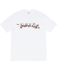 Supreme - Suprem Week 8 Apes Tee Logo Alphabet Printing Round Neck Short Sleeve - Lyst