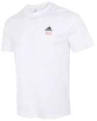 adidas - Iseem Gfx Tee Outdoor Sports Printing Round Neck Short Sleeve Couple Style - Lyst