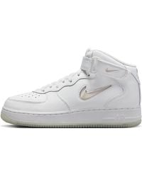 Nike - Air Force 1 Mid-top Leather Trainers - Lyst