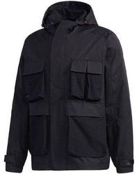 adidas - Th Wb Jkt Multiple Pockets Sports Hooded Windbreaker Jacket - Lyst