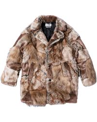 Supreme - X Mm6 Maison Margiela Patchwork Faux Fur Coat Tan' - Lyst