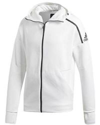 teksten Uithoudingsvermogen voor mij adidas Originals Z.n.e. Hoodie In White in Black for Men | Lyst