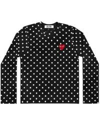 COMME DES GARÇONS PLAY - (Wmns) Polka Dots Long Sleeves Tee - Lyst