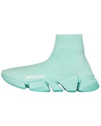 Balenciaga - (Wmns) Speed 2.0 Sneakers 'Recycled Transparent Sole Mint' - Lyst